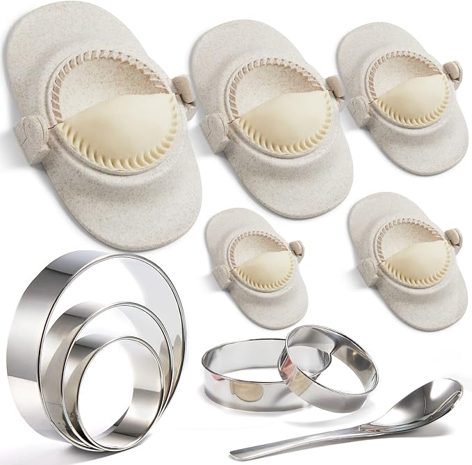 Empanada Maker Press, 6-Inch Extra Large Dumpling Maker Set by MUMSUNG