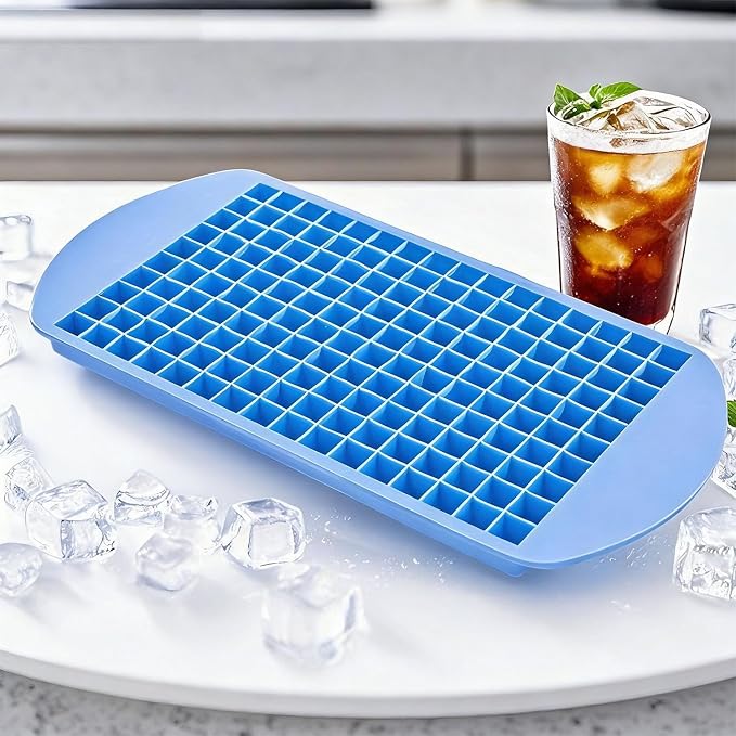 Silicone Ice Cube Tray, 160 Mini Crushed Ice Cube Molds Easy Release Small Ice - Image 2