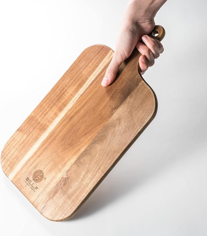 BILL.F Wood Cutting Board for Kitchen Set of 2 Cutting Board Wood - Image 5