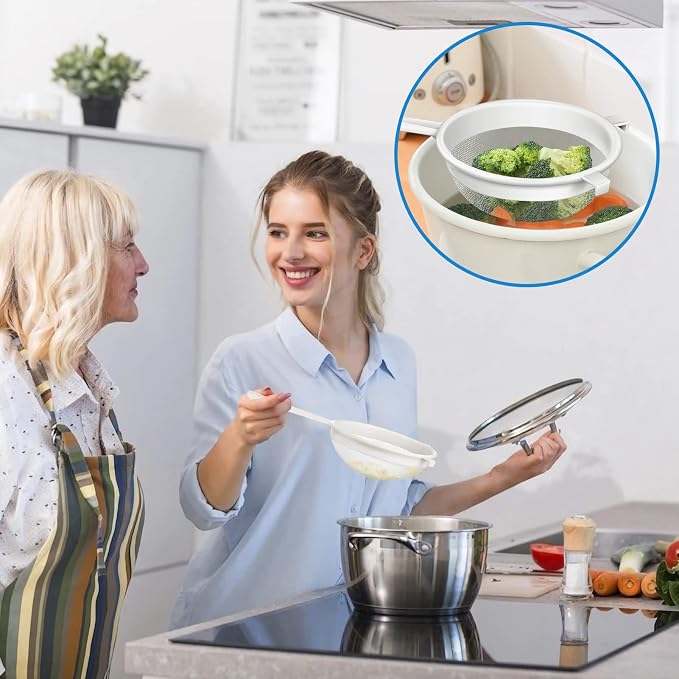 4 Pcs Plastic Nylon Fine Mesh Kefir Strainer Set - Image 3