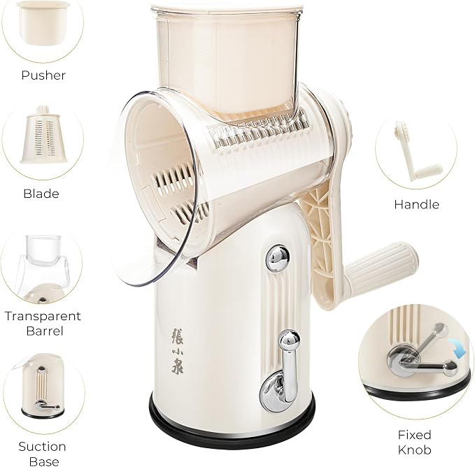 ZHANG XIAO QUAN SINCE 1628 Rotary Cheese Grater, Cheese Shredder - Image 7