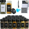 36 Glass Spice Jars with Labels, Spice Jar Set, 4oz Spice Containers, Seasoning by Unknown