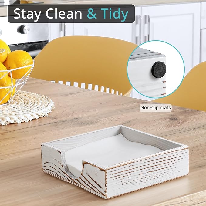 Napkin Holder for Table, Flat Napkin Holder for Luncheon, Napkin Holders for - Image 3