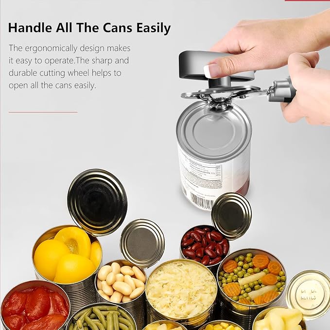 Can Opener, Professional 3-In-1 Multifunctional Manual Can Openers Bottle Opener - Image 7