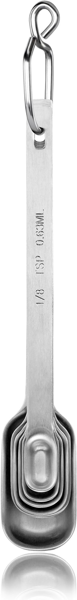 New Star Foodservice 43136 Stainless Steel 18/8 Measuring Spoons - Image 4