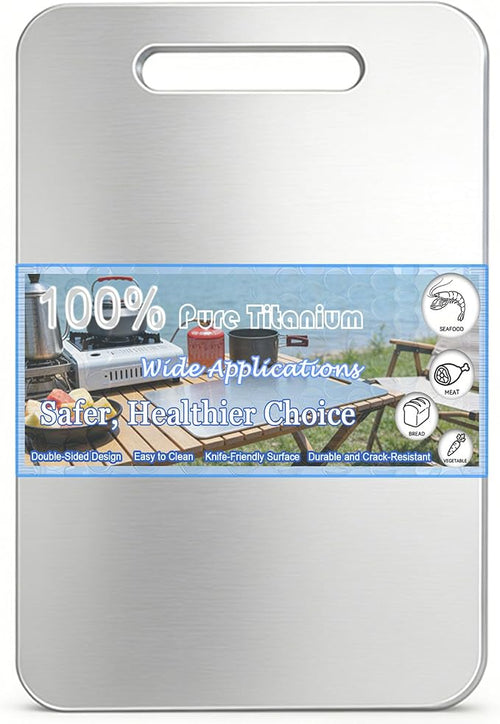 100% Pure Titanium Cutting Board, Double-Sided Titanium Cutting Boards by Unknown