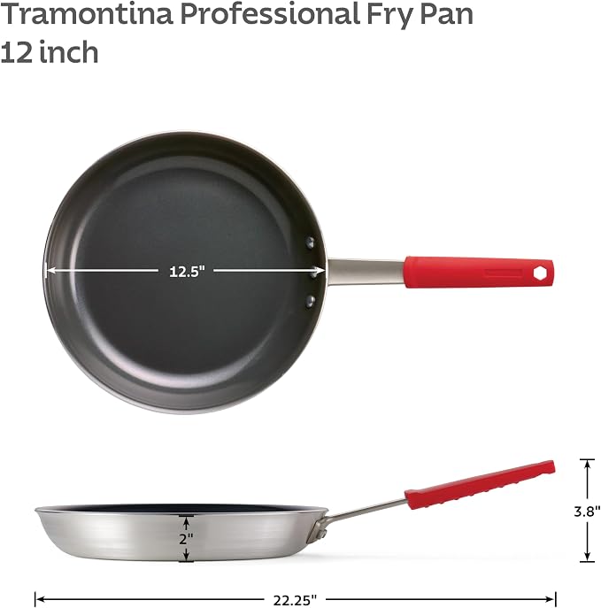 Tramontina Professional 12-Inch Ceramic Non Stick Large Frying Pan, Heavy-Gauge - Image 5