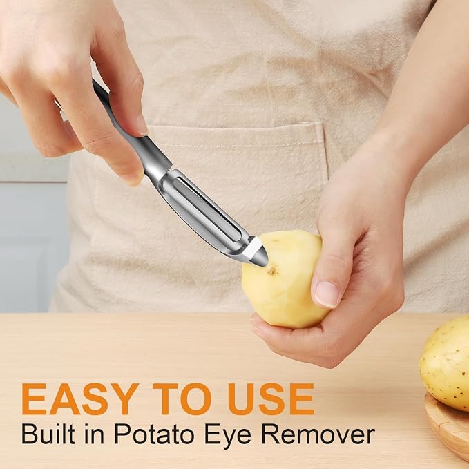 TACGEA Vegetable Peeler for Kitchen, Potato Peelers for Fruit Straight Blade - Image 4