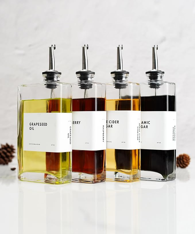 APT 1101 Olive Oil Dispenser for Kitchen, Cooking Oil and Vinegar Dispenser Set - Image 7