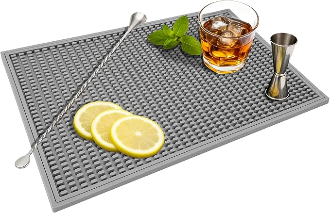 ZJWZLG Bar Mat - Premium 18"X12" Rubber Bar Mats by ZJWZLG