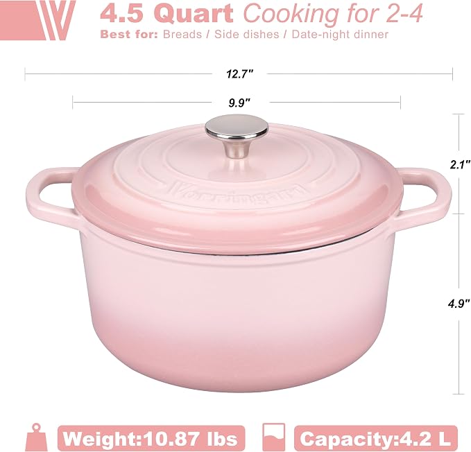 VORRINGARD Enameled Cast Iron Dutch Oven Pot - Image 2