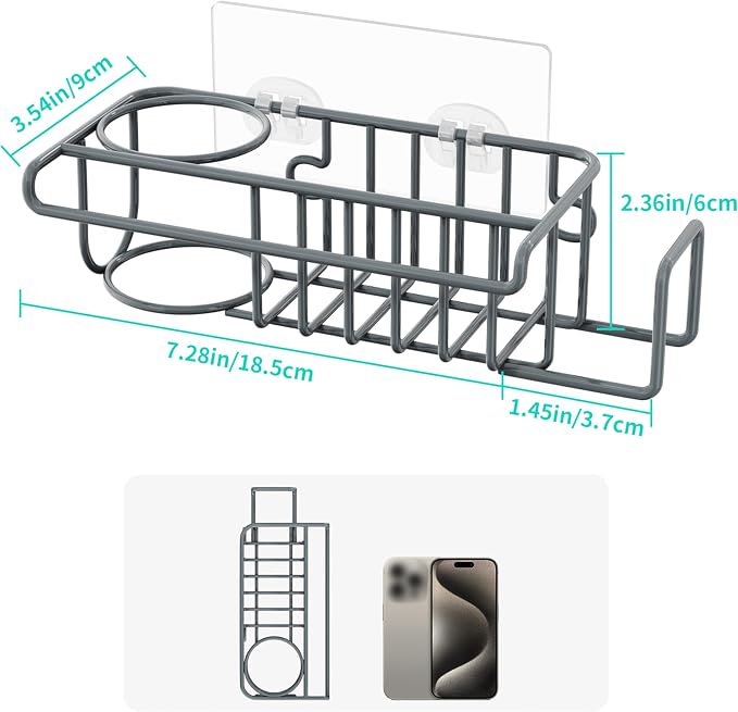 HapiRm Sink Caddy Sponge Holder - Image 6
