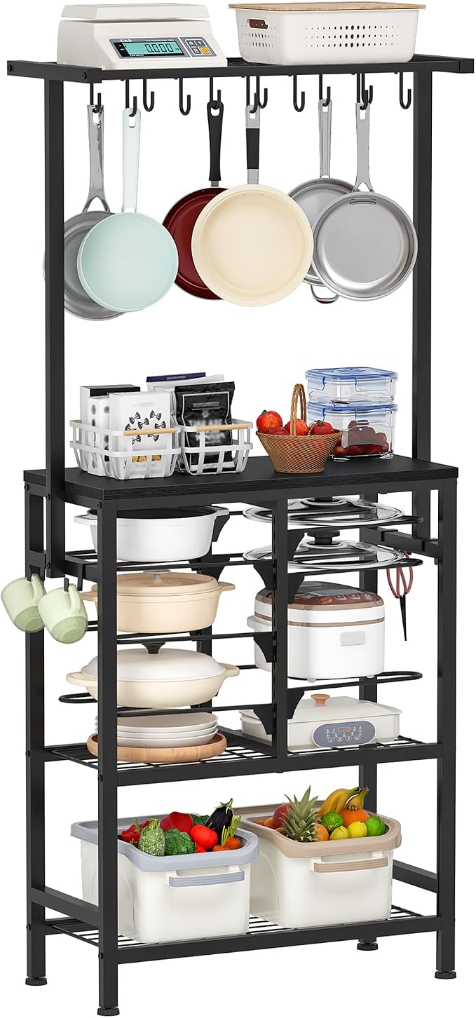 CHOEZON Pots and Pans Organizer Rack, Kitchen Bakers Rack, Kitchen Island Table - Image 9