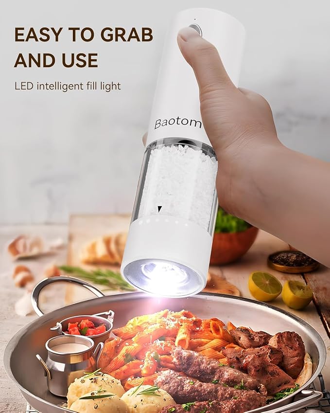Electric Salt and Pepper Grinder Set - Image 5