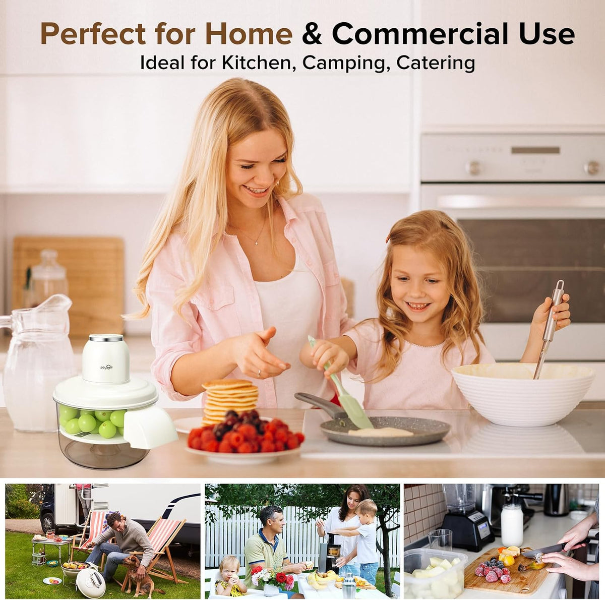 JOYHILL Electric Grape Peeling Machine, Automatic Fruit and Garlic