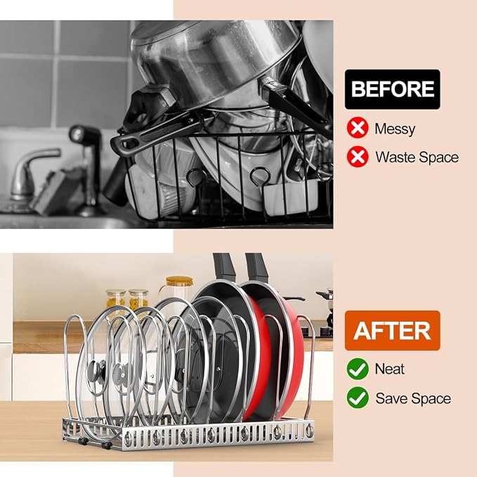 Housolution Pot and Pan Organizer Rack - Image 4