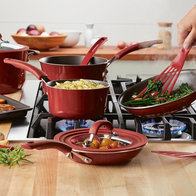 Rachael Ray 14753 11-Piece Nonstick Cookware Set - Image 2