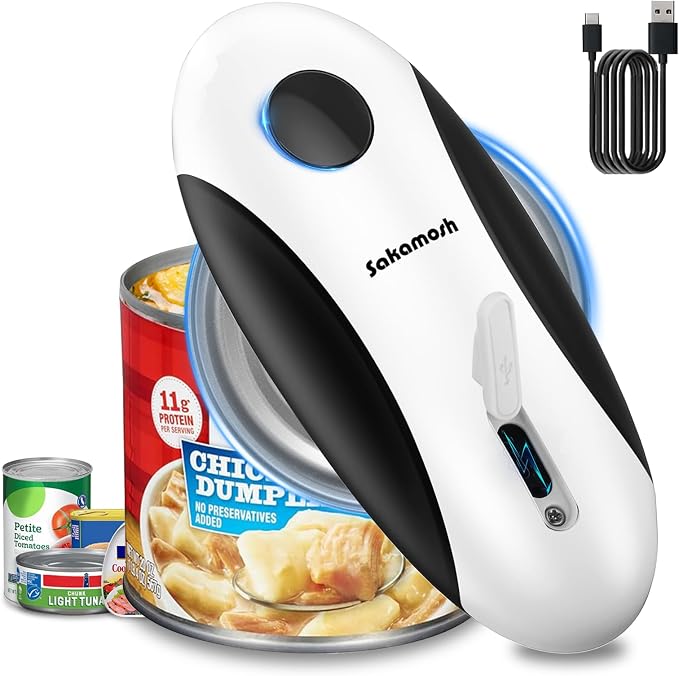 SAKAMOSH Rechargeable Can Opener Electric by SAKAMOSH