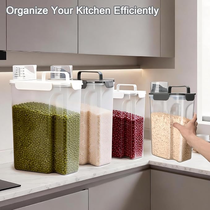 Komzon Rice Storage Containers, Rice dispenser - Image 7