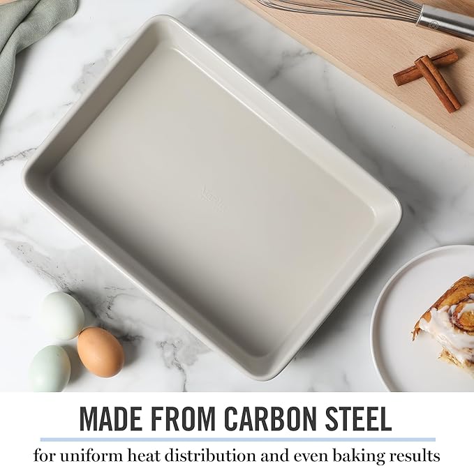 Martha Stewart Gallen 13 x 9 Inch Rectangular Nonstick Carbon Steel Cake and - Image 4
