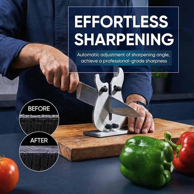 VQ-5 Professional Knife Sharpener | 3-Action Streamlined Guitar Design - Image 2