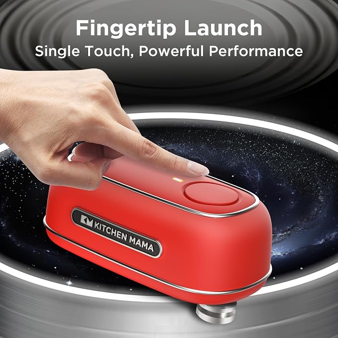 Kitchen Mama Orbit One Rechargeable Electric Can Opener: Hands-free, USB-C - Image 2