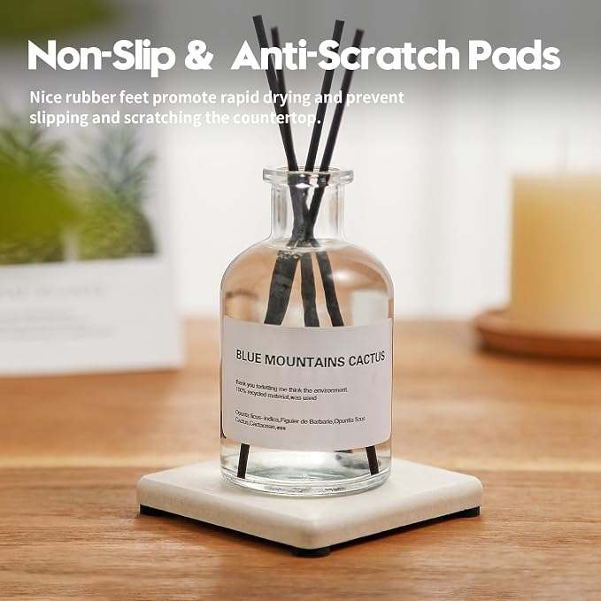 Razborci 4PCS Bathroom Sink Vanity Trays, Diatomaceous Earth Quick Stone Drying - Image 7