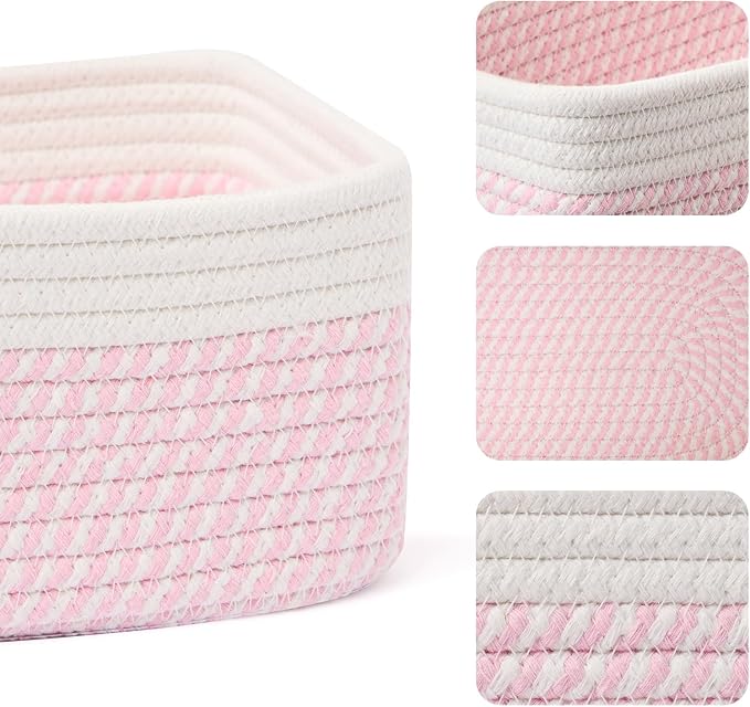 MiniArk Small Storage Baskets for Organizing | Closet Organizer Bins | Shelf - Image 2