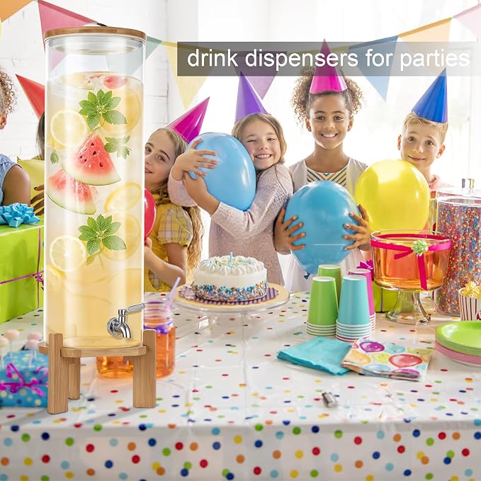 Beverage Dispenser, 4.1 Gallon Glass Drink Dispenser - Image 5