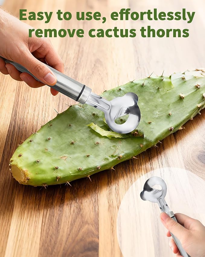 Cactus Peeler Tool, Cactus Peeler Spoon, Long Handle Knife - Image 3