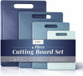 COOK WITH COLOR Non-Slip Cutting Board Set – Kitchen Essentials with Easy Grip by CookwithColor