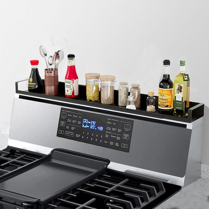SZJHXIN 4X Strong Magnetic Stove Top Shelf, Adjustable 15-30 Inches, Fits by SZJHXIN