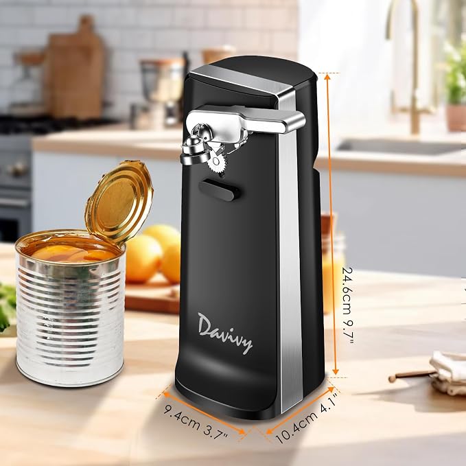 Davivy Electric Can Opener, One Touch Lid Opener, Removable Stainless Steel - Image 7