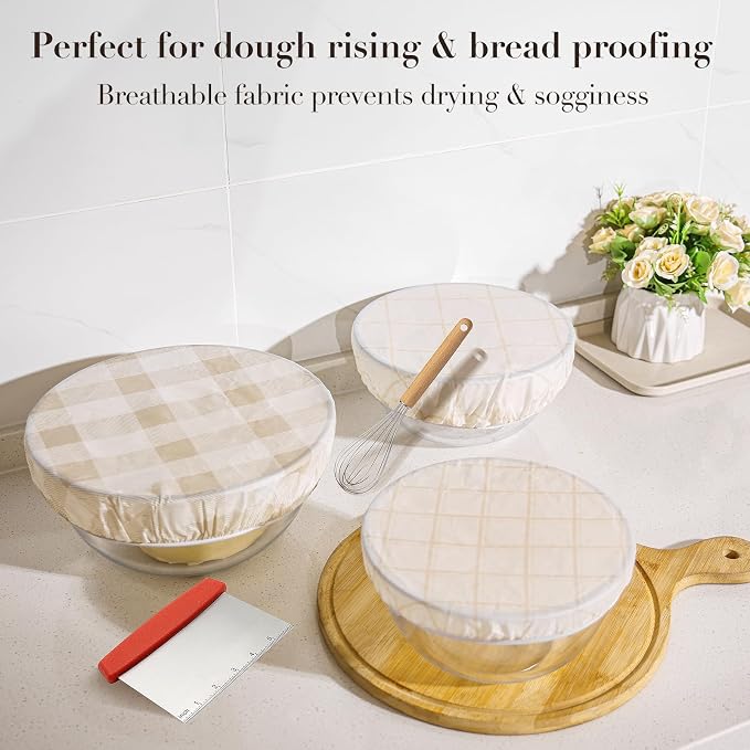 Tirphy Reusable Bowl Covers for Bread Proofing - Image 3