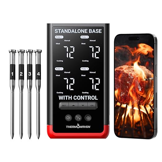 ThermoMaven Smart Bluetooth Wireless Meat Thermometer: Standalone Base by ThermoMaven