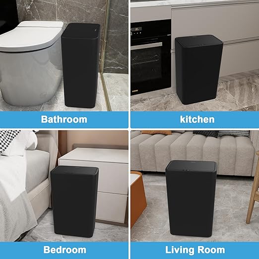Naisu 2 Pack 4 Gal Bathroom Trash Can - Image 7