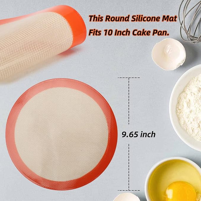 AMYONE Round Silicone Baking Mats - Image 2