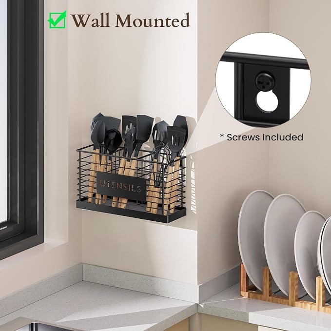 THYGIFTREE Utensil Holder for Kitchen Counter - Image 4