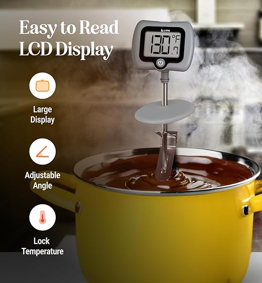 Digital Candy Thermometer with Pot Clip, Instant Read Kitchen Thermometer - Image 5