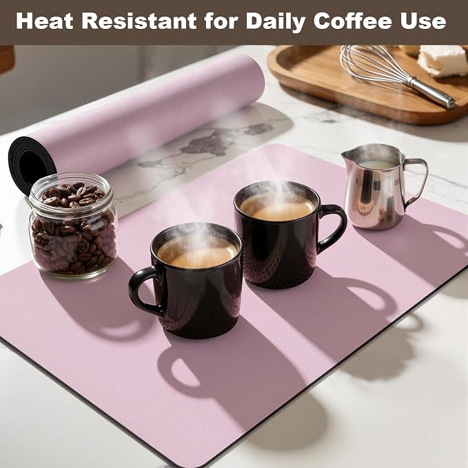 Coffee Mat, Absorbent Dish Drying Mat - Image 6