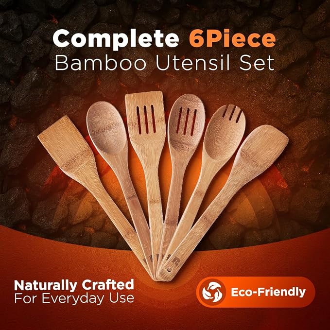 Riveira Dark Bamboo Wooden Spoons - Image 3