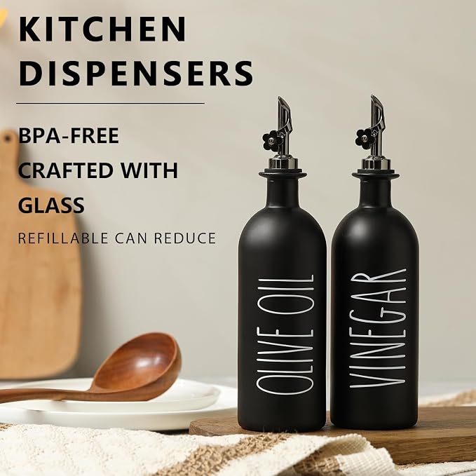 HOMCDALY 16oz Olive Oil Dispenser Bottles - Image 2