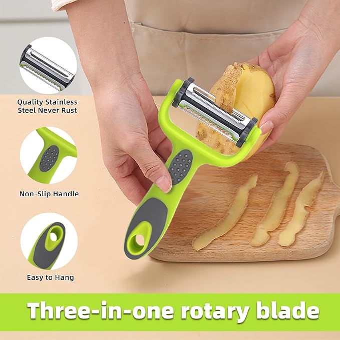 Razor-Sharp​ 4 In 1 Veggie Peelers - Image 9