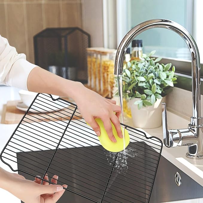 P&P CHEF Cooling Baking Rack Pack of 2, 16.6" x 11.5", Stainless Steel Cooling - Image 7