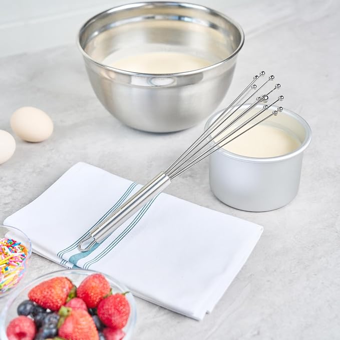 Restaurantware 10.5 in Stainless Steel Ball Whisk - Image 4