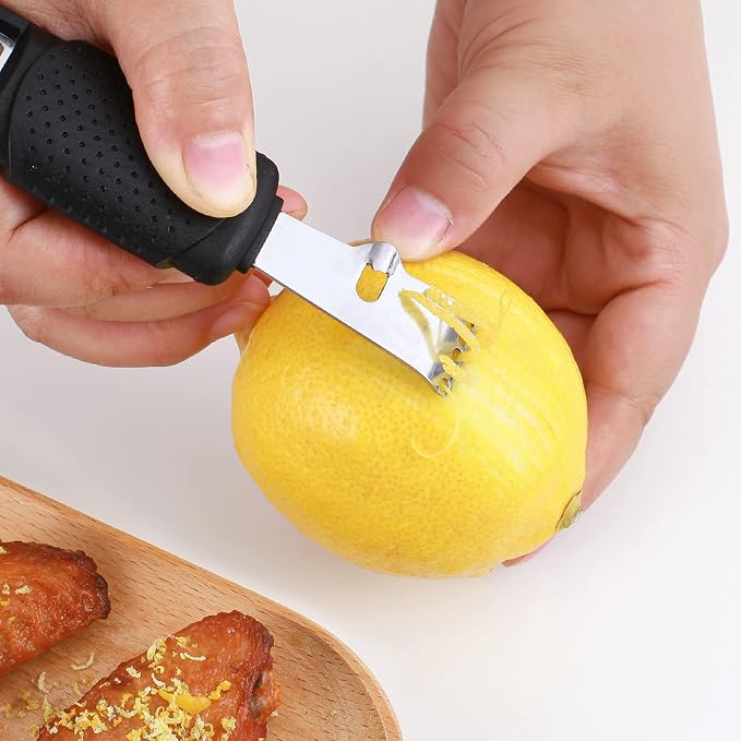 Pisol Zester, Lemon Citrus Orange Zester and Grater Tool, Cheese Grater & - Image 3