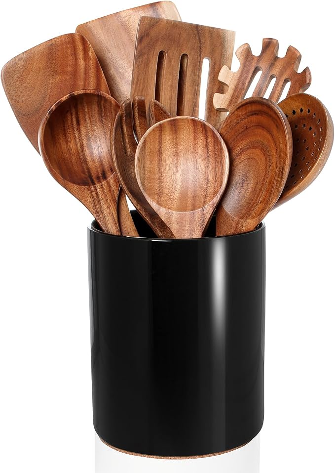 Nucookery Wooden Cooking Utensils Set by Nucookery