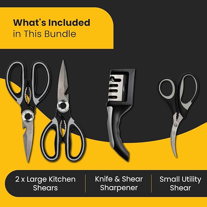 Heavy Duty Kitchen Shears With Sharpener - Image 2