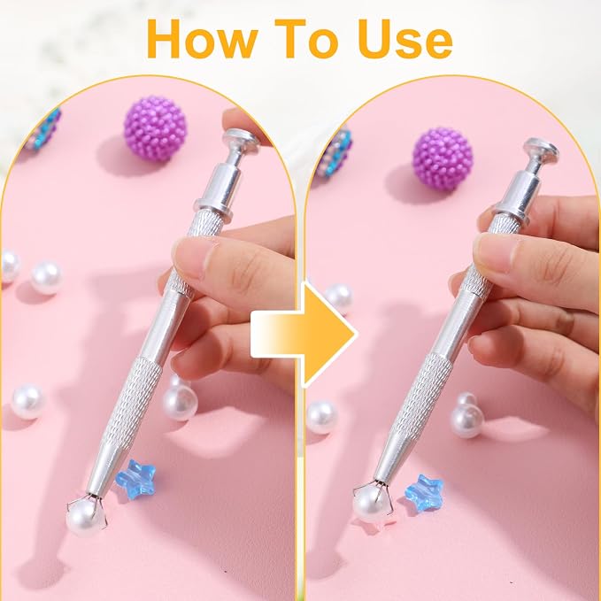 4 PCS Cake Decorating Tools Set, Stainless Steel Pearl Sprinkles Pen Pearl - Image 5