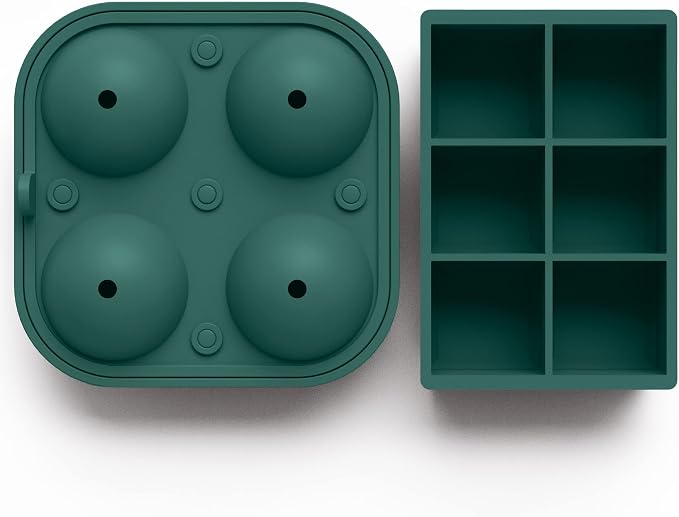 Ball Ice Cube Tray and Big Ice Cube Molds - Image 4